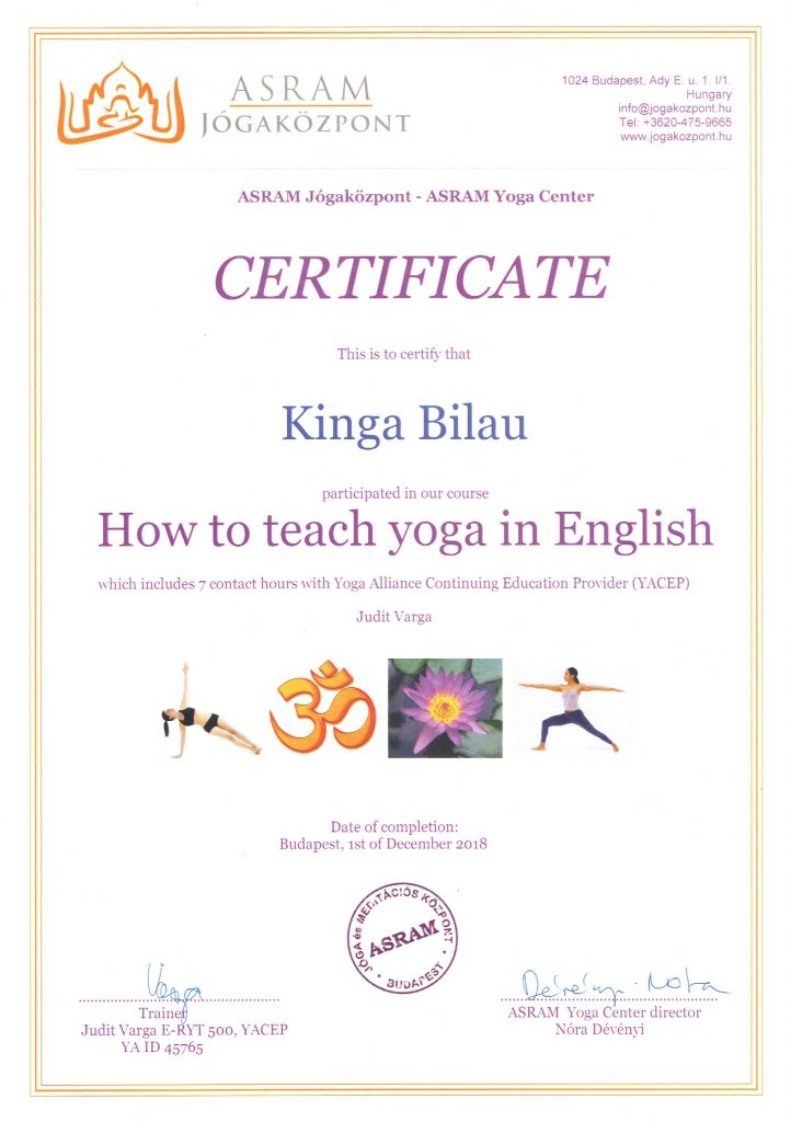 Hogyan taníts jógát angolul képzés